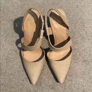 Vince Camuto Cream Heels